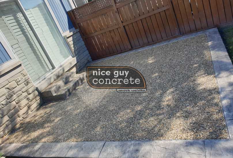 Elegant Backyard Concrete Patio in Hamilton