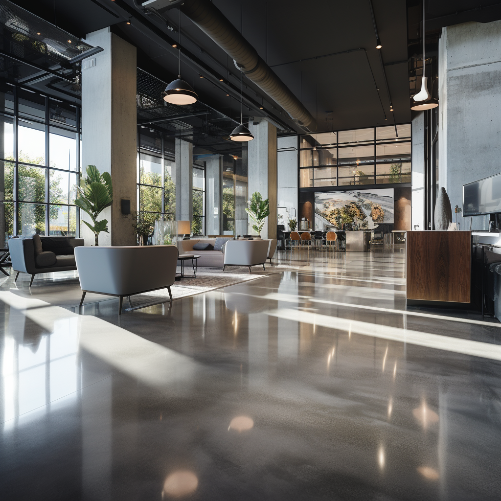 Polished Concrete in Commercial Design