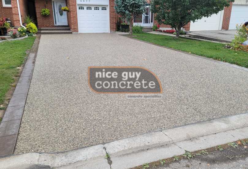 concrete driveways exposed aggregate