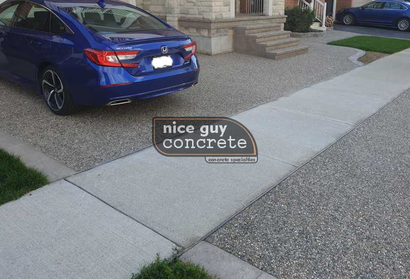 coloured concrete driveway 