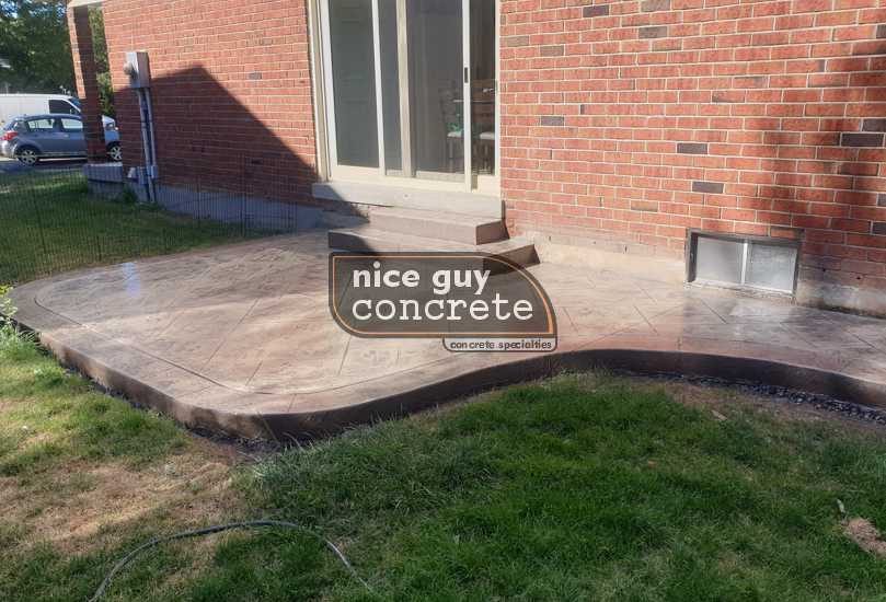 Modern Concrete Patio Design in Oakville