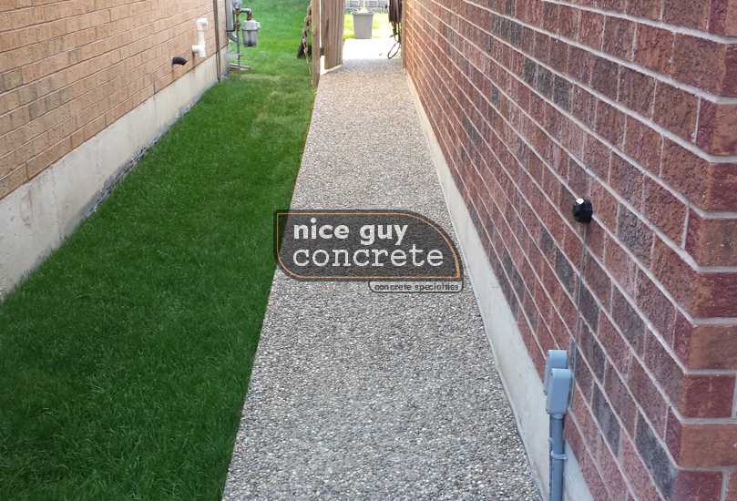 Modern concrete walkway design for residential properties