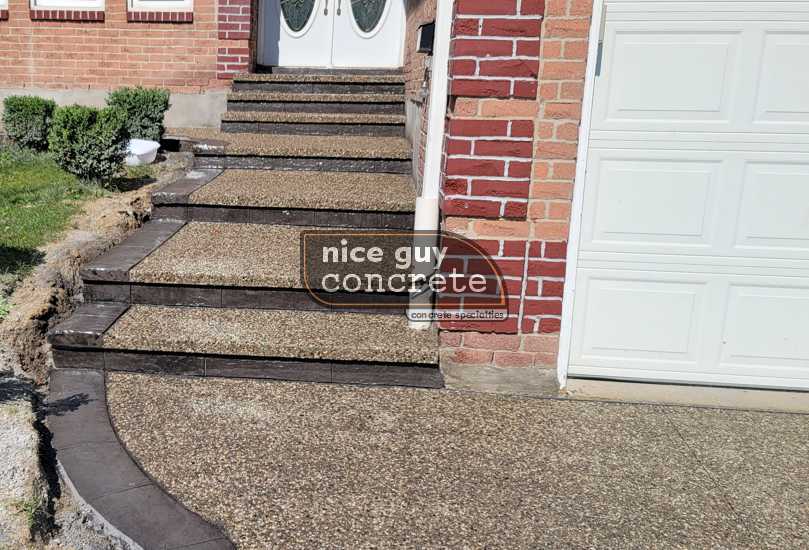 Custom concrete walkway solutions for home improvement