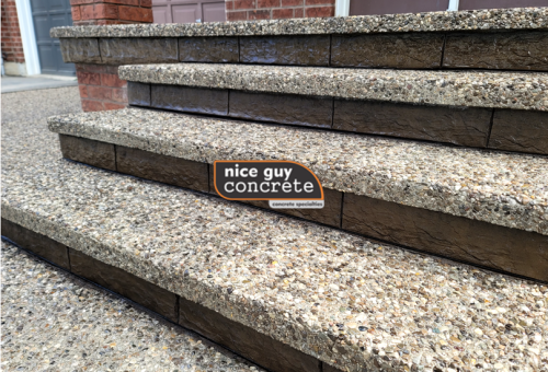Exposed Aggregate Steps