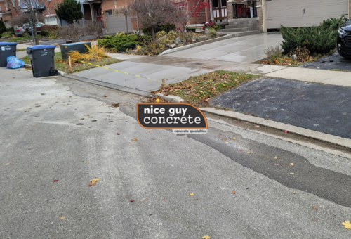 Plain Concrete Driveway