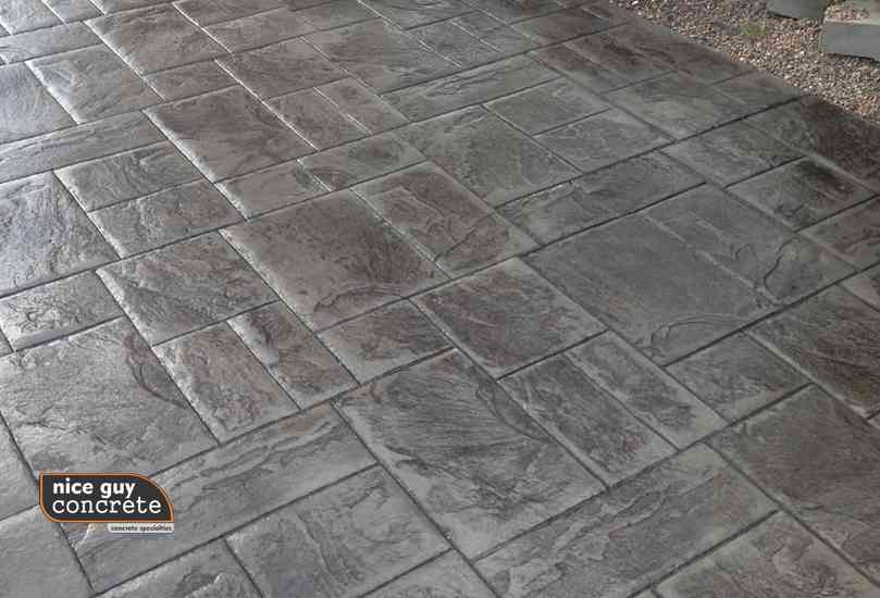 stamped finish concrete