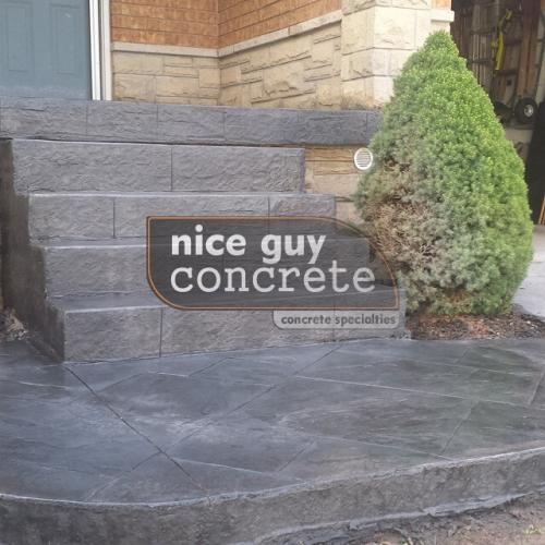 Stamped Concrete Walkway